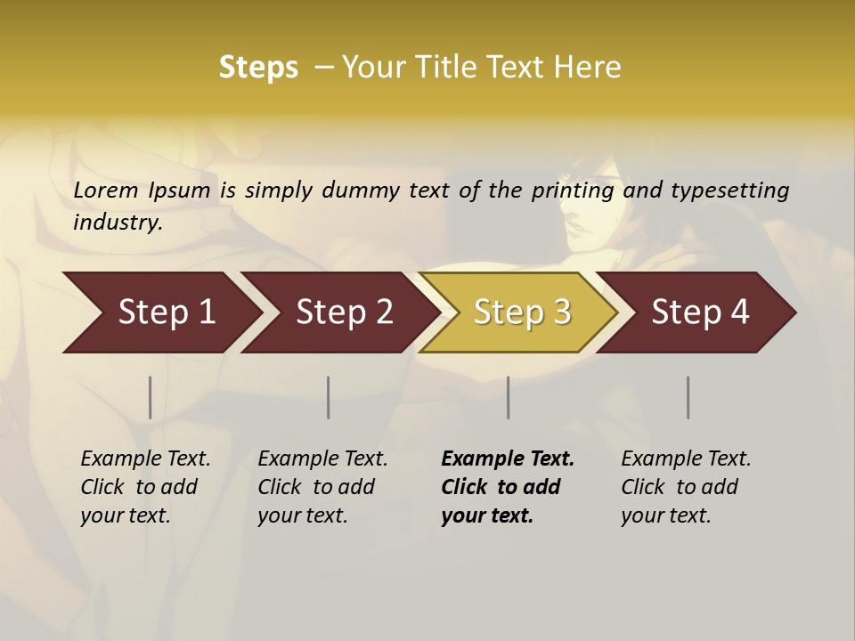A Couple Of People Standing Next To Each Other PowerPoint Template