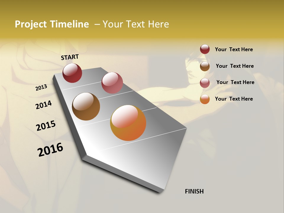 A Couple Of People Standing Next To Each Other PowerPoint Template