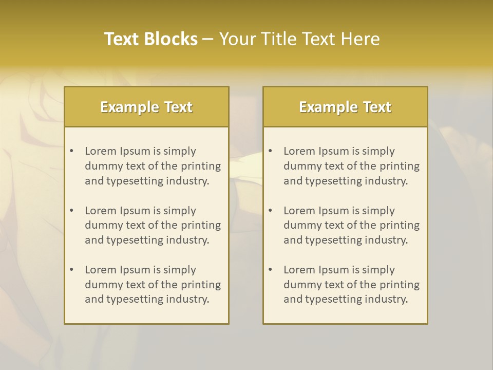 A Couple Of People Standing Next To Each Other PowerPoint Template
