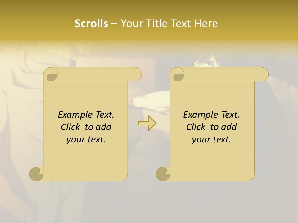 A Couple Of People Standing Next To Each Other PowerPoint Template