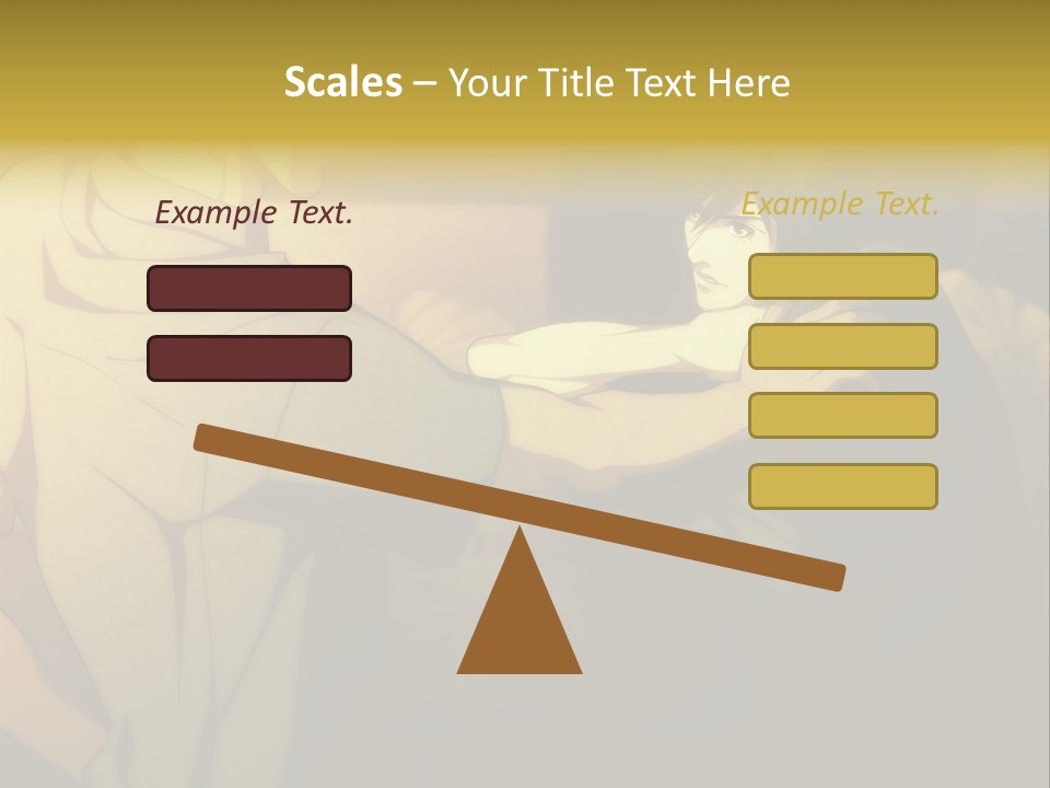 A Couple Of People Standing Next To Each Other PowerPoint Template