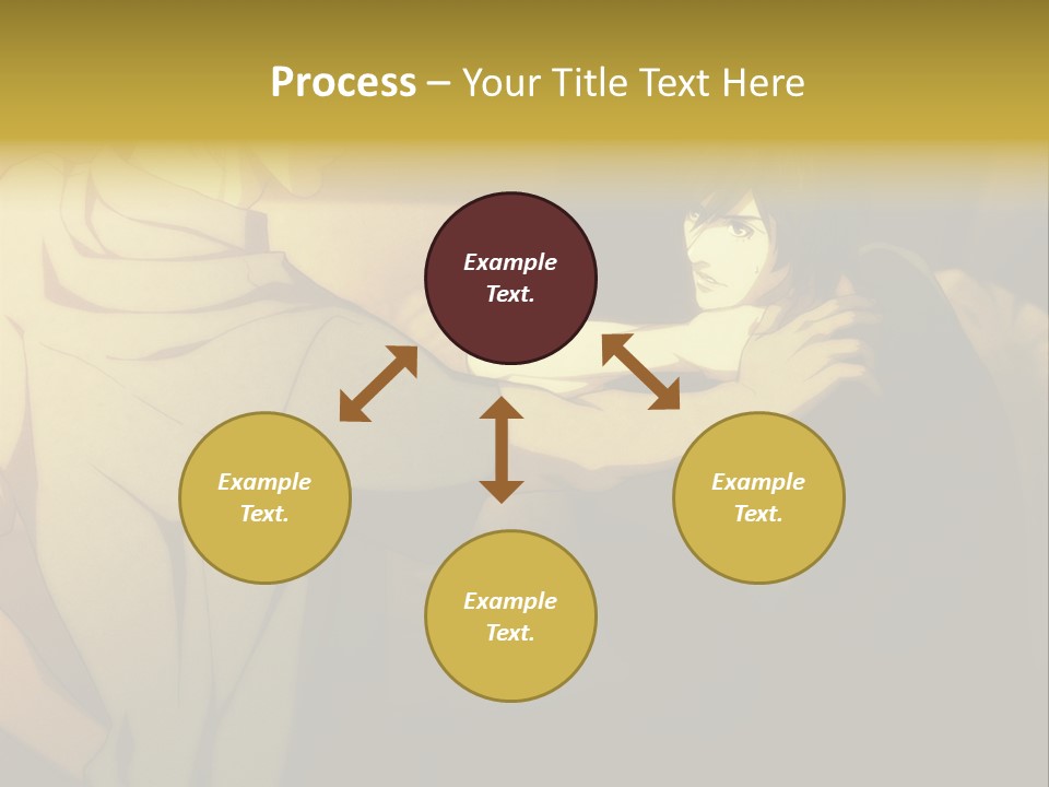 A Couple Of People Standing Next To Each Other PowerPoint Template