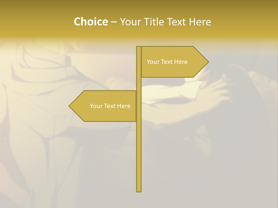 A Couple Of People Standing Next To Each Other PowerPoint Template