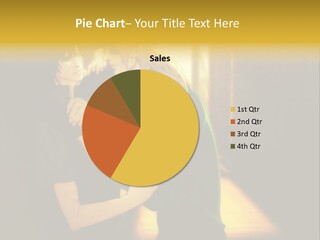 A Couple Of People Standing Next To Each Other PowerPoint Template