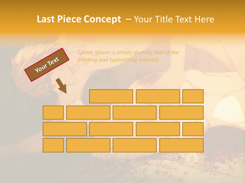 A Man Is Laying Down With Blood On His Body PowerPoint Template