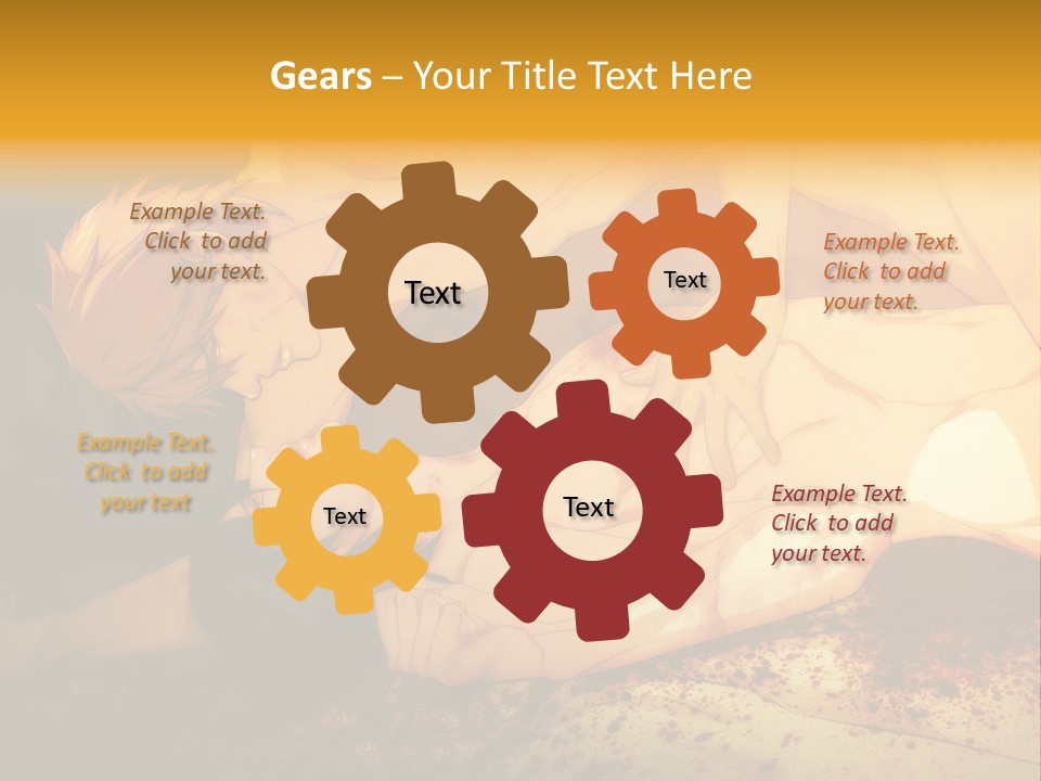 A Man Is Laying Down With Blood On His Body PowerPoint Template