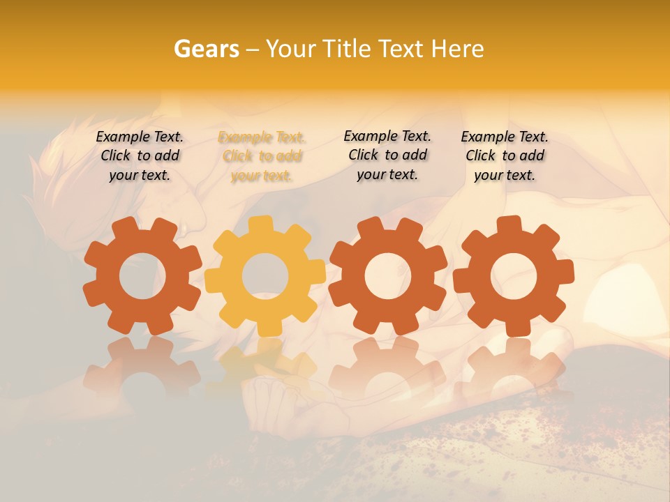 A Man Is Laying Down With Blood On His Body PowerPoint Template