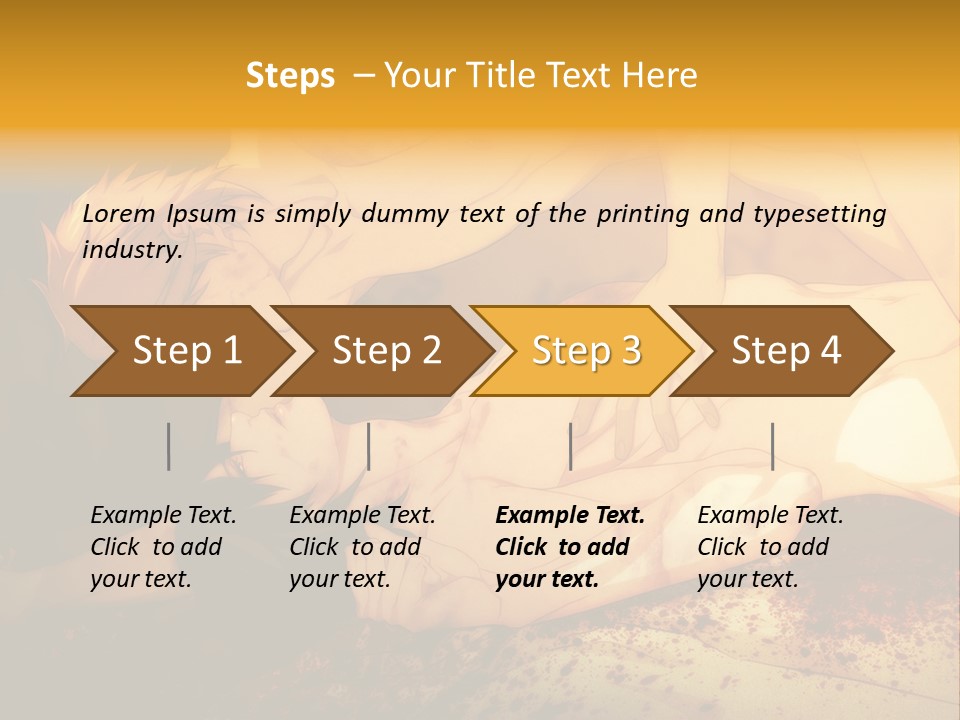 A Man Is Laying Down With Blood On His Body PowerPoint Template