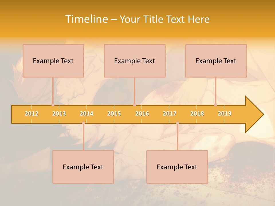 A Man Is Laying Down With Blood On His Body PowerPoint Template