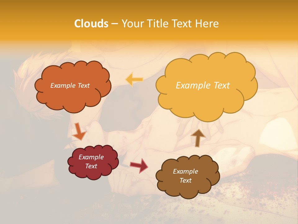 A Man Is Laying Down With Blood On His Body PowerPoint Template