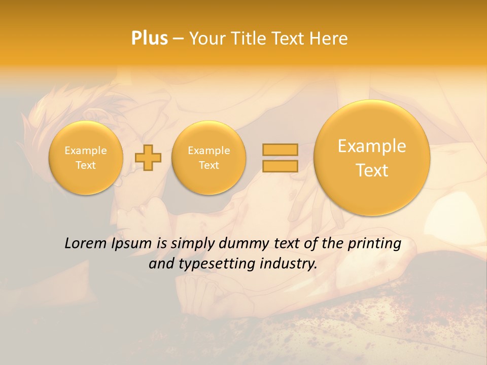 A Man Is Laying Down With Blood On His Body PowerPoint Template