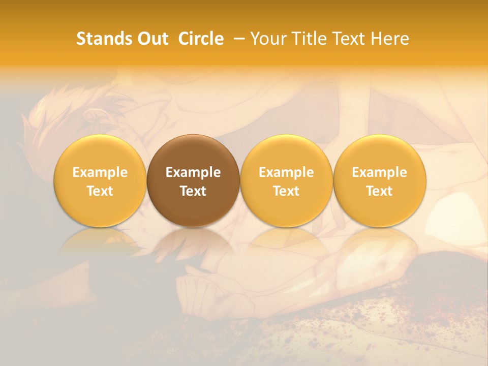 A Man Is Laying Down With Blood On His Body PowerPoint Template