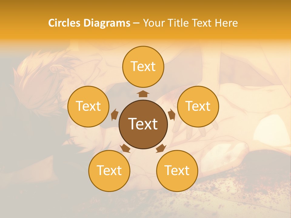 A Man Is Laying Down With Blood On His Body PowerPoint Template