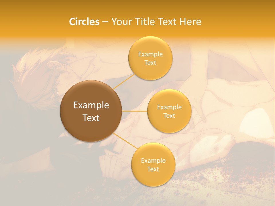 A Man Is Laying Down With Blood On His Body PowerPoint Template