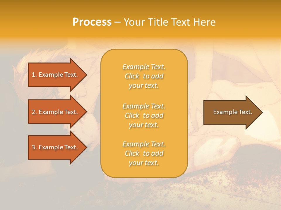 A Man Is Laying Down With Blood On His Body PowerPoint Template