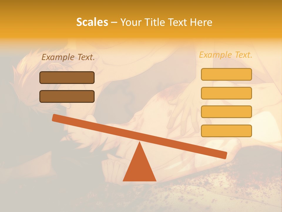 A Man Is Laying Down With Blood On His Body PowerPoint Template