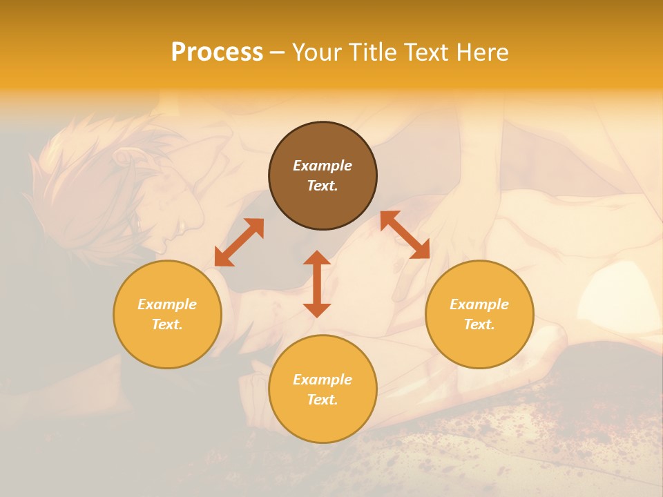 A Man Is Laying Down With Blood On His Body PowerPoint Template