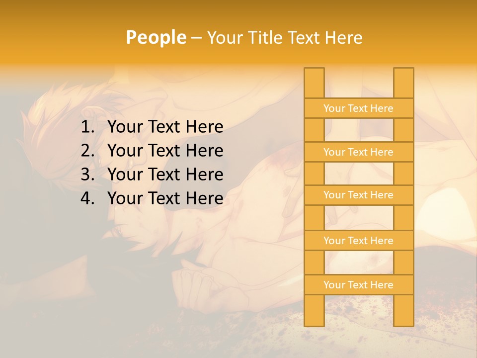 A Man Is Laying Down With Blood On His Body PowerPoint Template