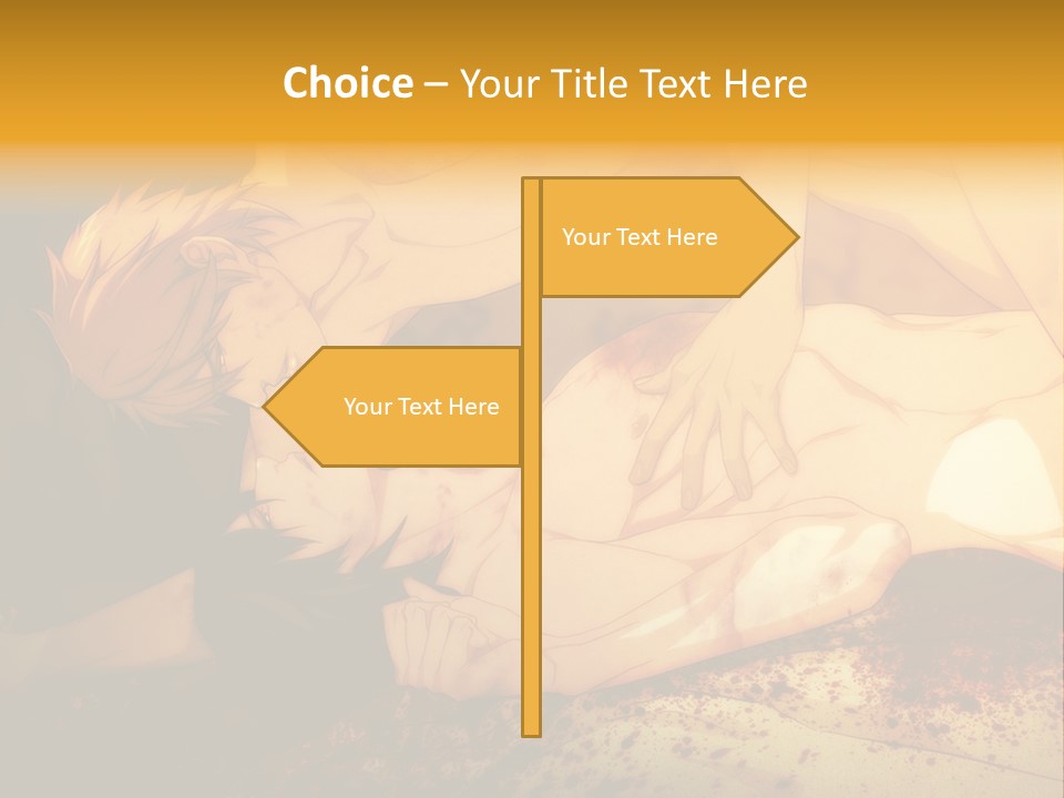 A Man Is Laying Down With Blood On His Body PowerPoint Template