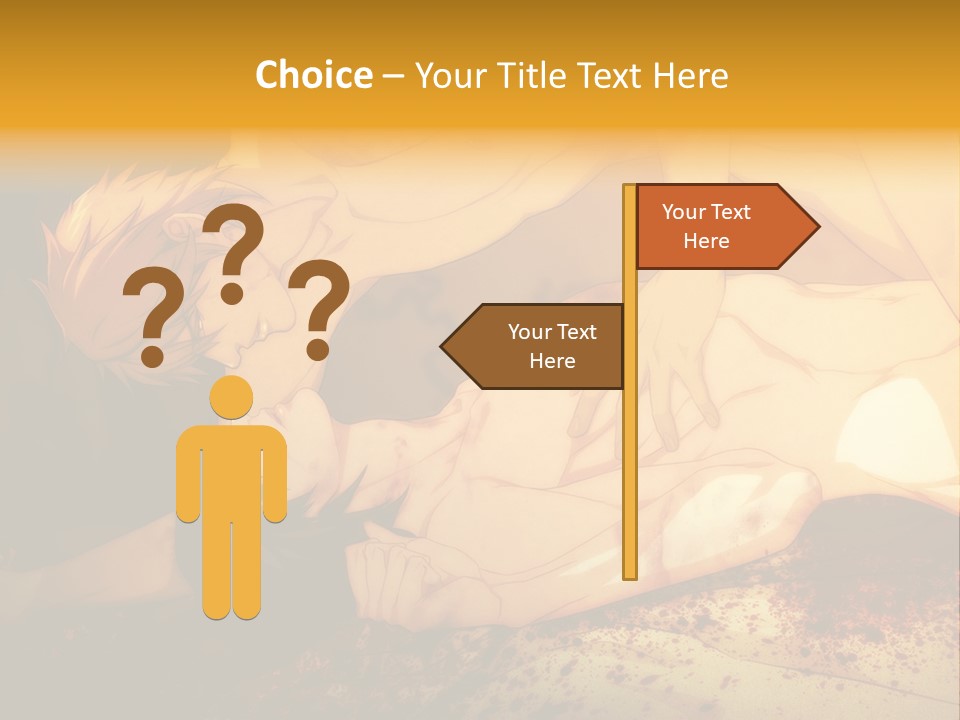 A Man Is Laying Down With Blood On His Body PowerPoint Template