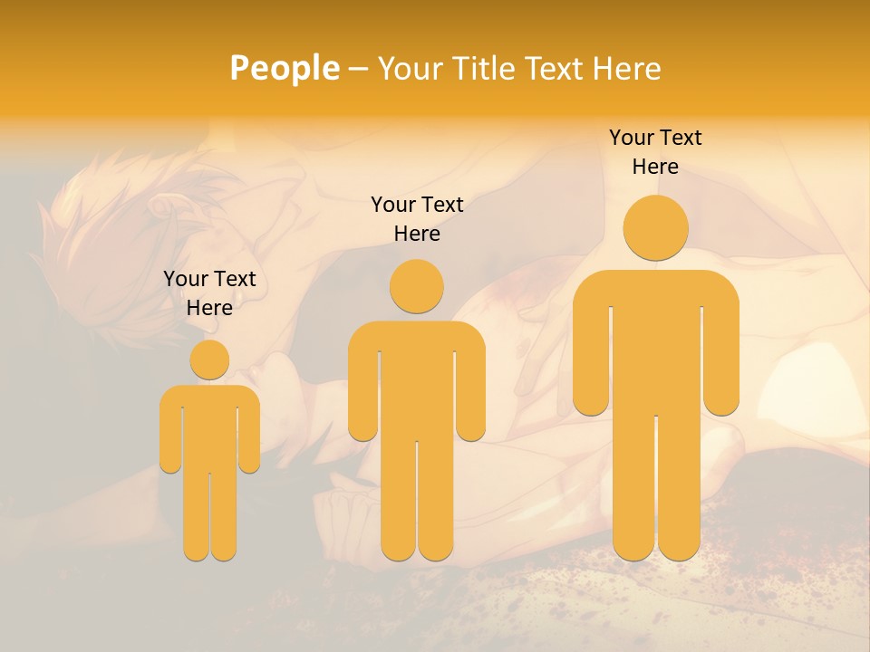 A Man Is Laying Down With Blood On His Body PowerPoint Template