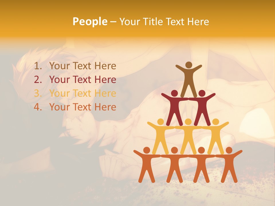 A Man Is Laying Down With Blood On His Body PowerPoint Template