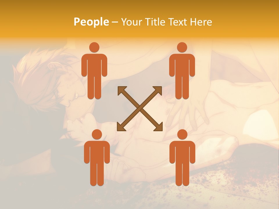 A Man Is Laying Down With Blood On His Body PowerPoint Template