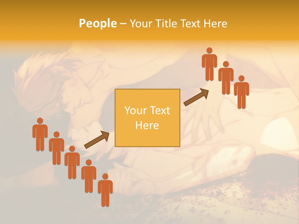 A Man Is Laying Down With Blood On His Body PowerPoint Template