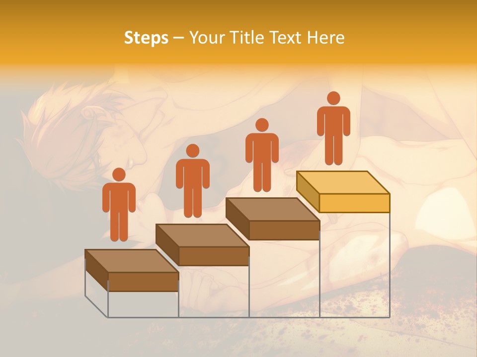 A Man Is Laying Down With Blood On His Body PowerPoint Template