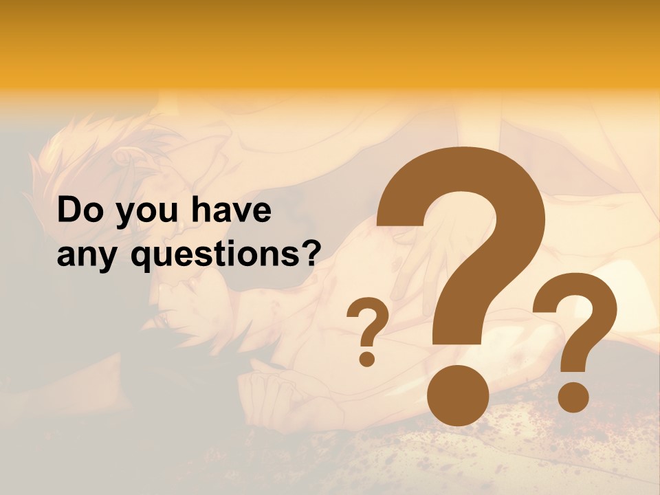 A Man Is Laying Down With Blood On His Body PowerPoint Template