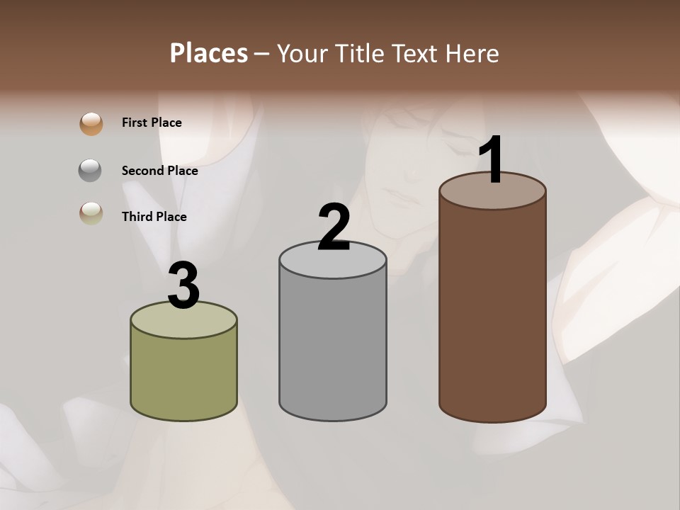 A Man Is Holding His Hands Behind His Head PowerPoint Template