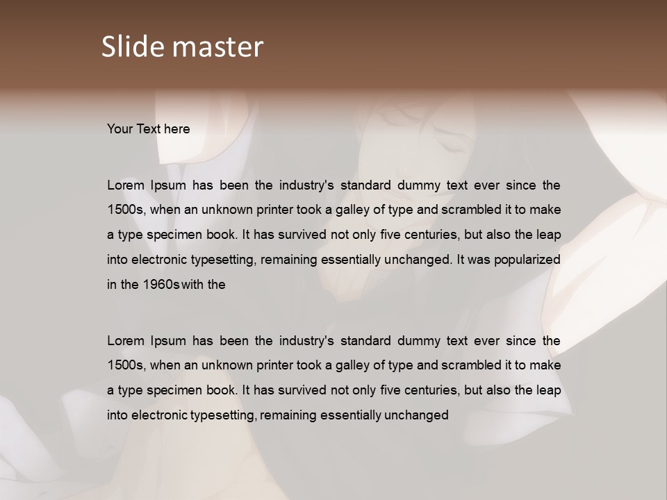 A Man Is Holding His Hands Behind His Head PowerPoint Template