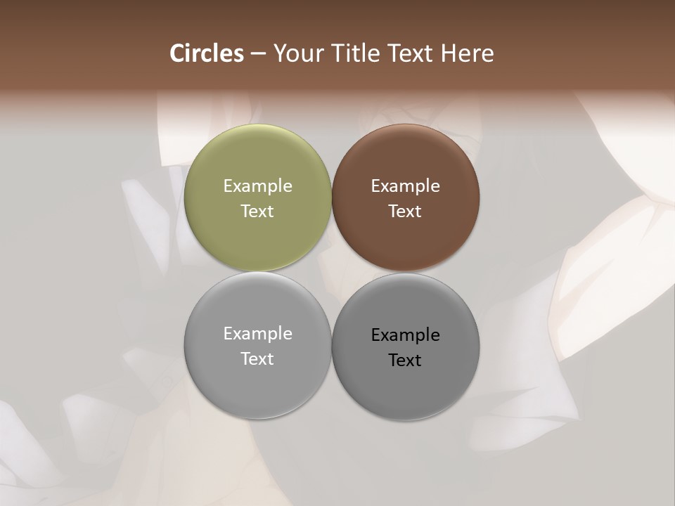 A Man Is Holding His Hands Behind His Head PowerPoint Template