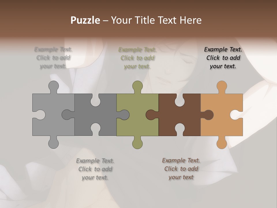 A Man Is Holding His Hands Behind His Head PowerPoint Template