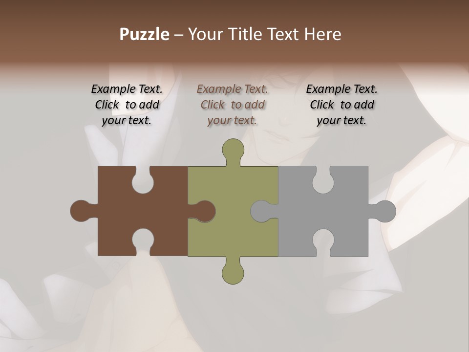 A Man Is Holding His Hands Behind His Head PowerPoint Template