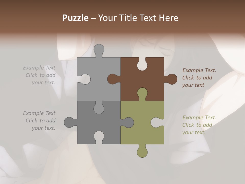 A Man Is Holding His Hands Behind His Head PowerPoint Template