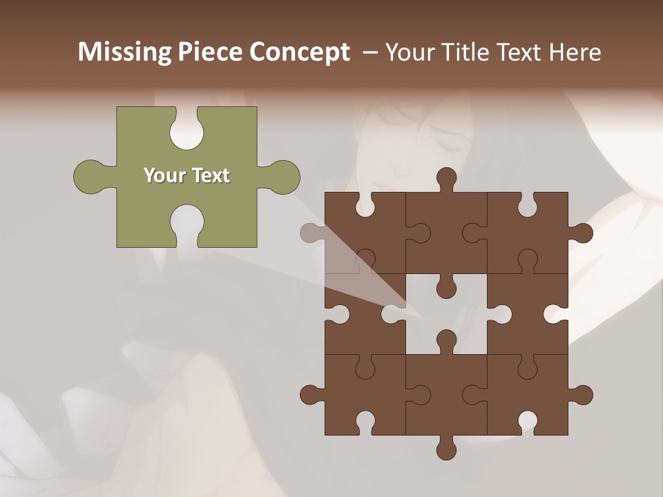 A Man Is Holding His Hands Behind His Head PowerPoint Template