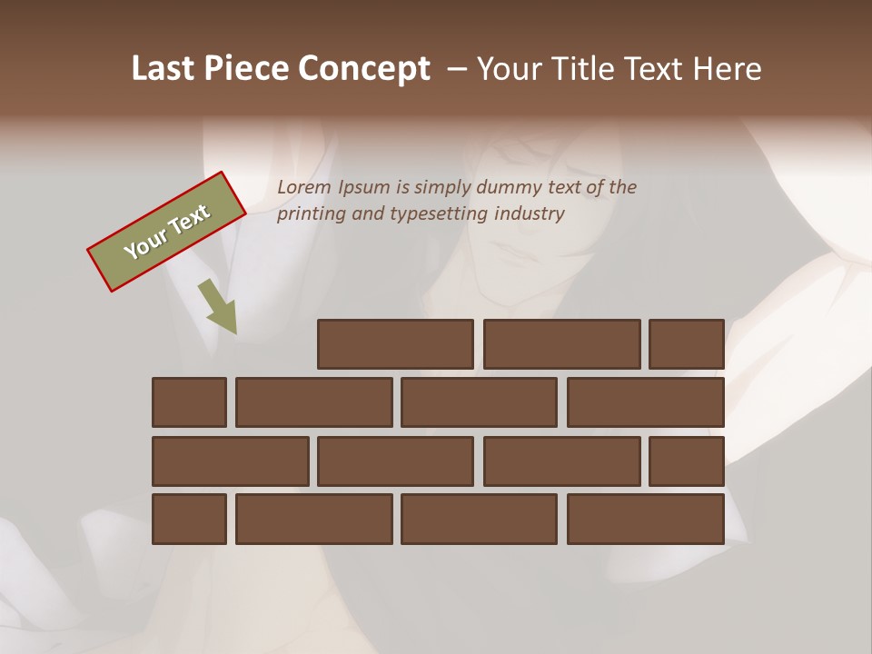 A Man Is Holding His Hands Behind His Head PowerPoint Template