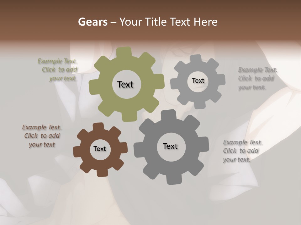 A Man Is Holding His Hands Behind His Head PowerPoint Template