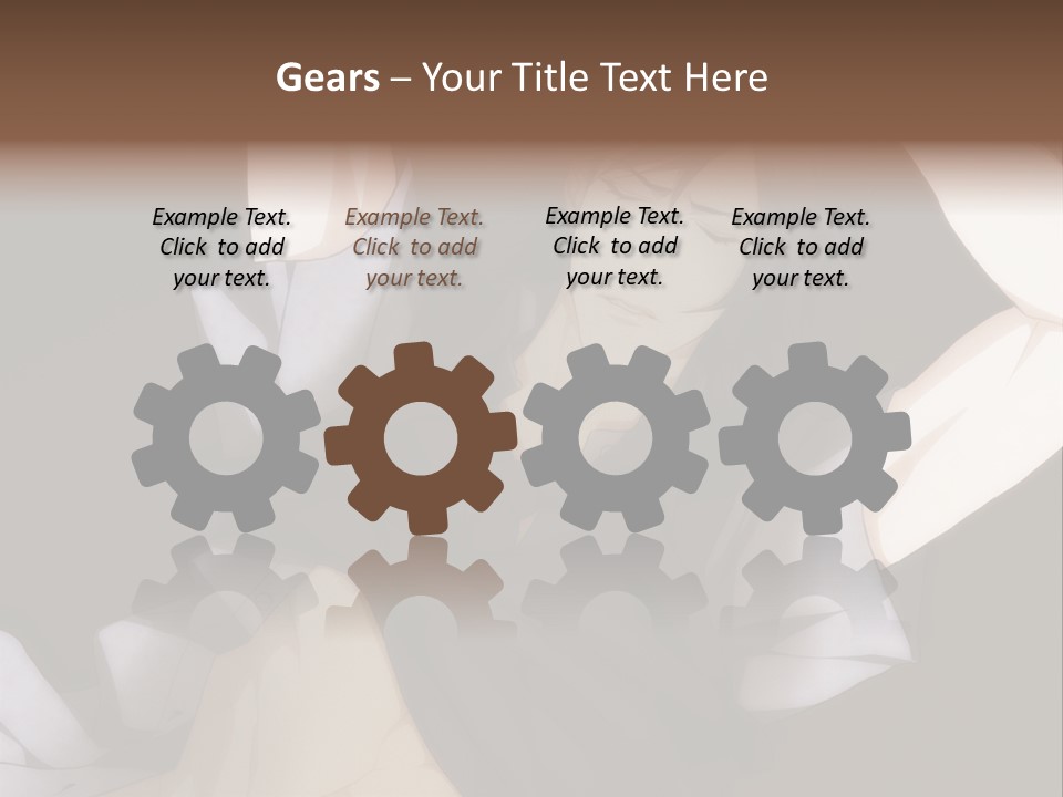 A Man Is Holding His Hands Behind His Head PowerPoint Template