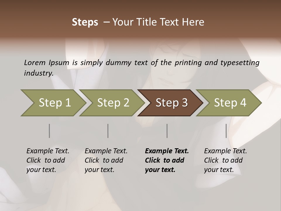 A Man Is Holding His Hands Behind His Head PowerPoint Template