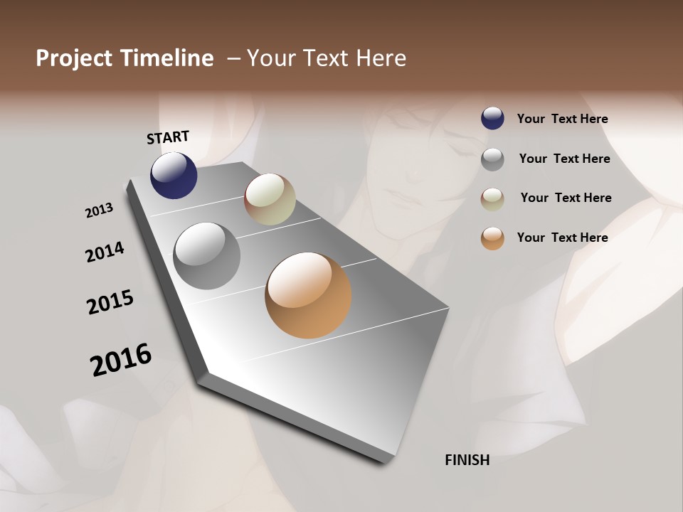 A Man Is Holding His Hands Behind His Head PowerPoint Template