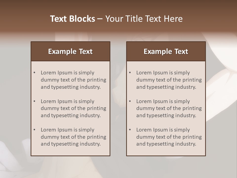 A Man Is Holding His Hands Behind His Head PowerPoint Template