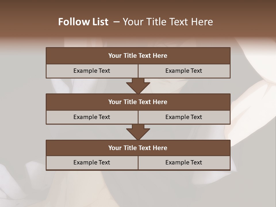 A Man Is Holding His Hands Behind His Head PowerPoint Template