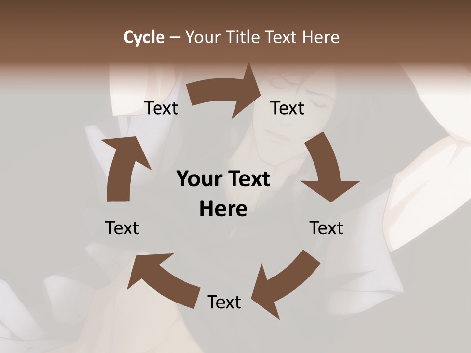 A Man Is Holding His Hands Behind His Head PowerPoint Template