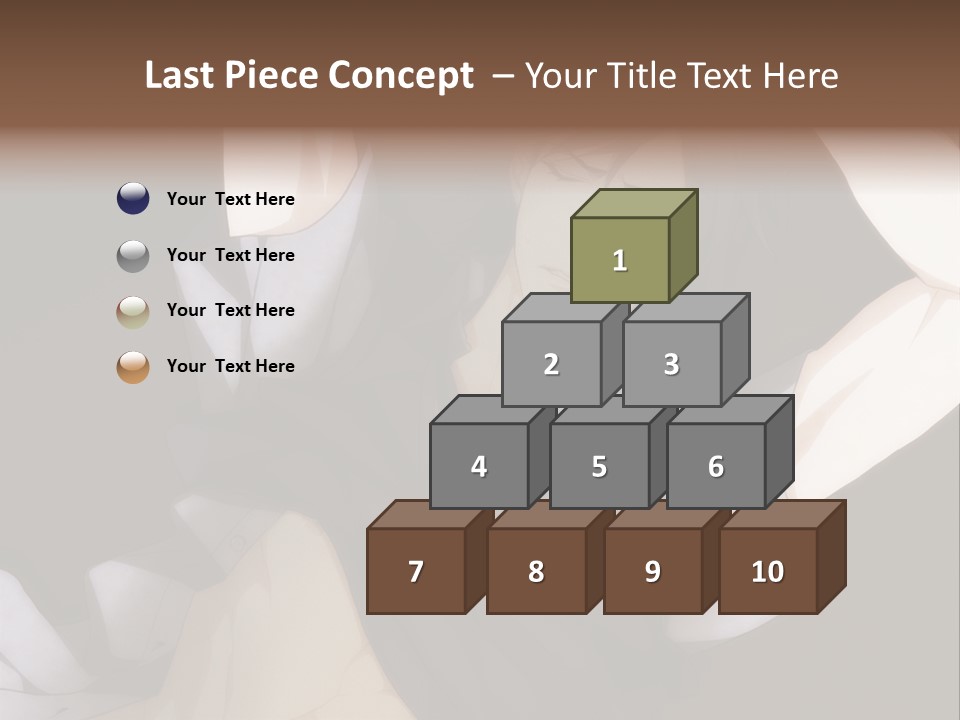 A Man Is Holding His Hands Behind His Head PowerPoint Template