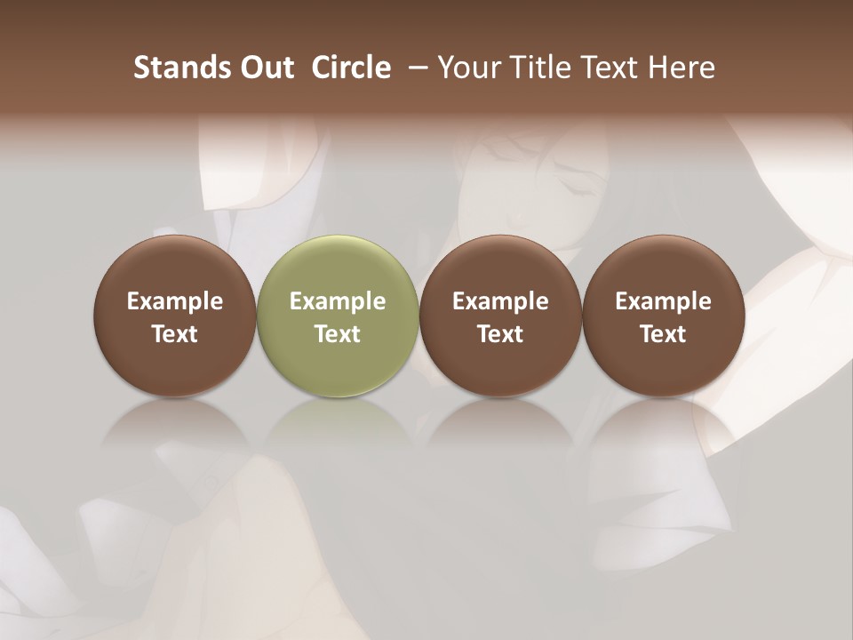 A Man Is Holding His Hands Behind His Head PowerPoint Template