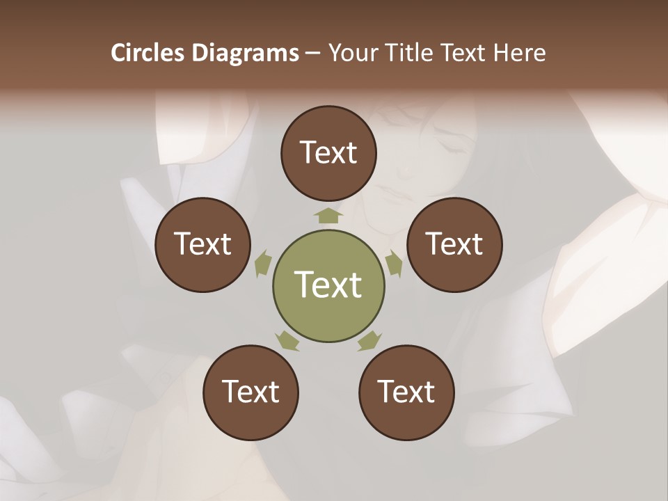 A Man Is Holding His Hands Behind His Head PowerPoint Template