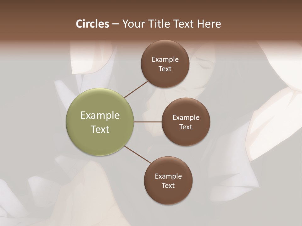 A Man Is Holding His Hands Behind His Head PowerPoint Template