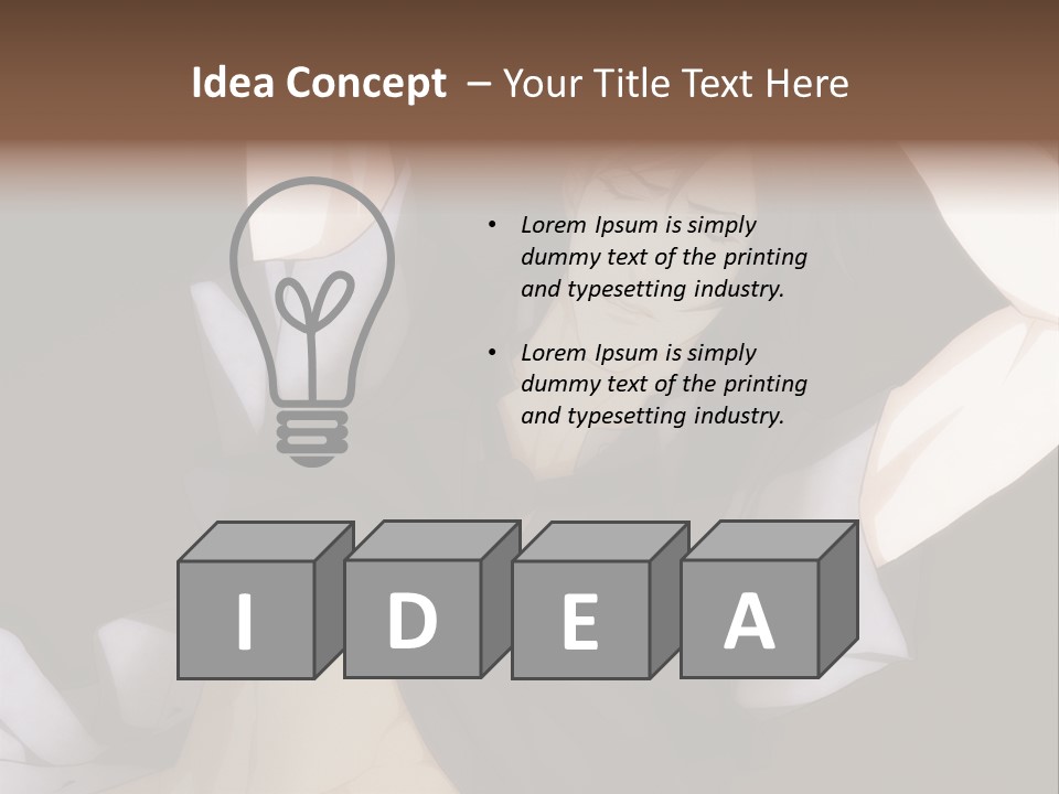 A Man Is Holding His Hands Behind His Head PowerPoint Template